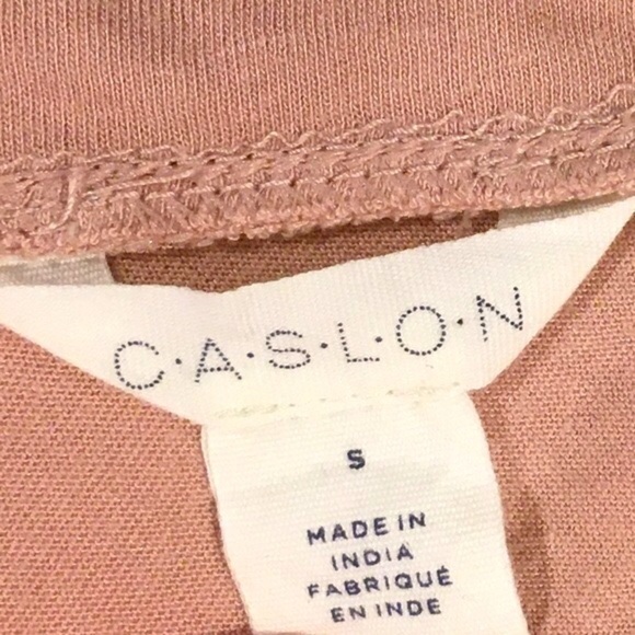 Caslon Blush Pink V-Neck Cotton Tank Top - Picture 3 of 6